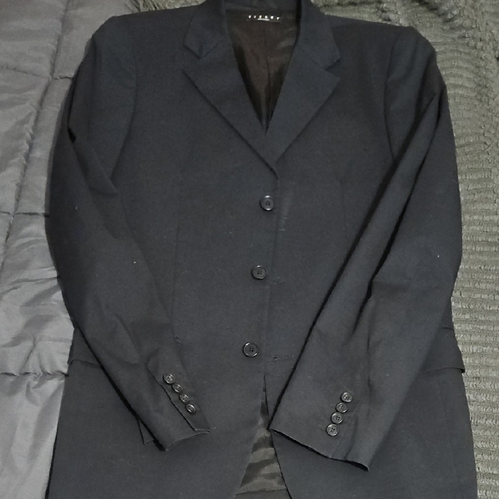 Sisley Made In Italy Classic Black Men's Blazer Sports Coat